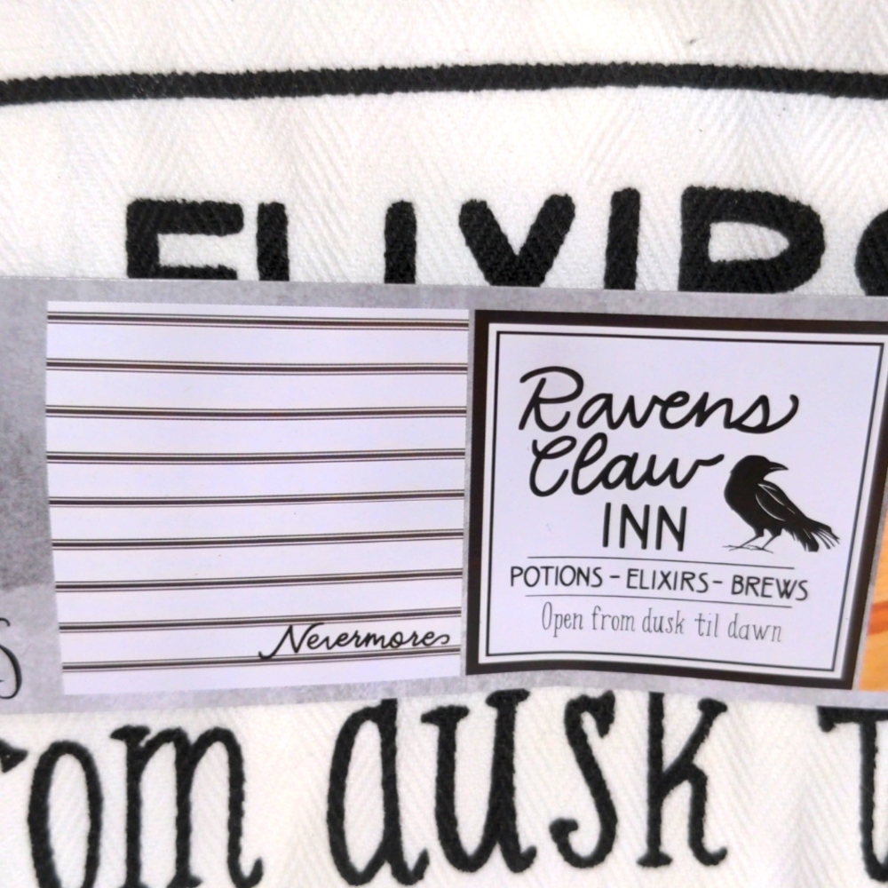New set of 2 Raven Inn Kitchen Bar Bath Flour Sack Towels for Fall & Halloween